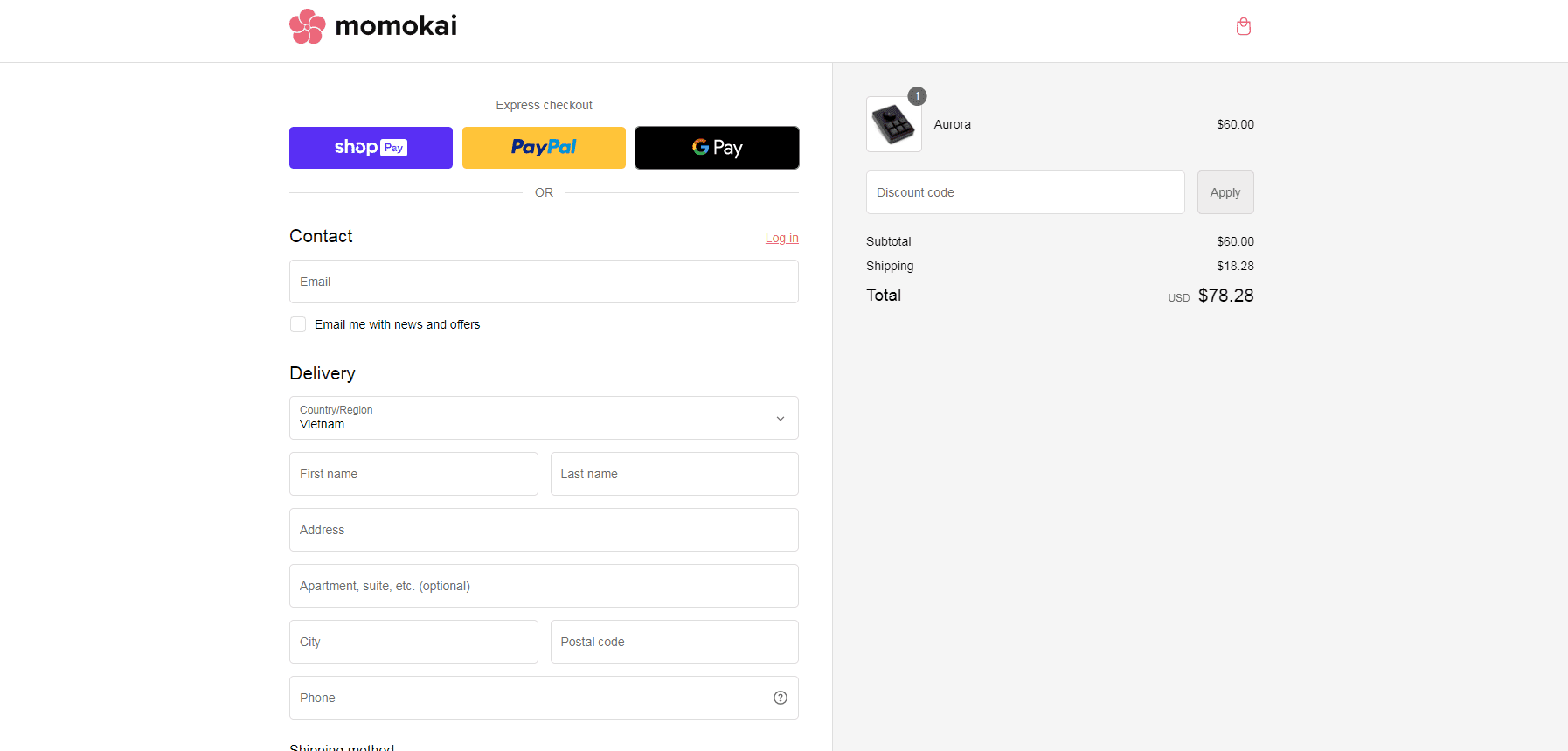 How to apply Momokai coupon code